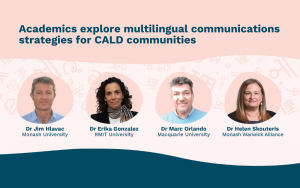 Academics explore multilingual communications strategies for CALD communities