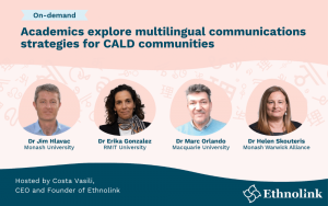 Academics explore multilingual communications strategies for CALD communities
